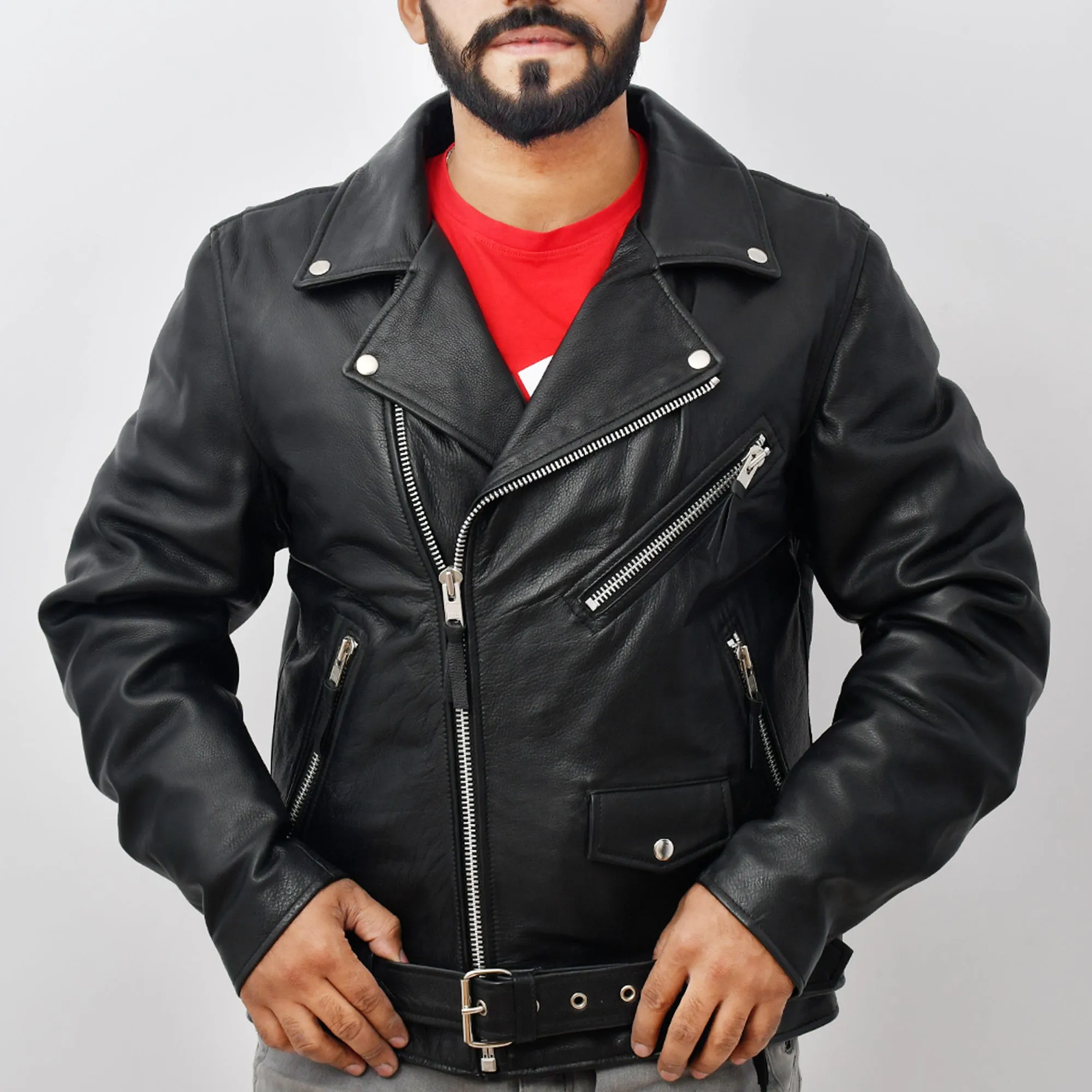 BLACK PANTHAR Motorcycle Leather Jacket