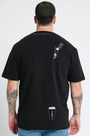 Black Tee with Sláinte