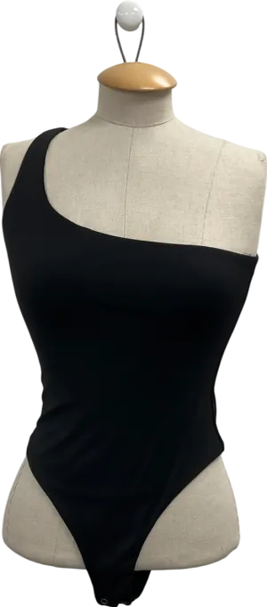 BOA Black One Shoulder Bodysuit UK XS