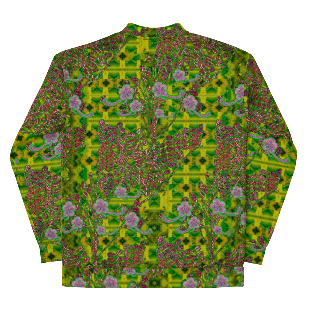 Bomber Jacket (Unisex)(WindSong Flower) RJSTH@Fabric#5 RJSTHW2022 RJS