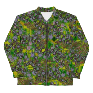Bomber Jacket (Unisex)(WindSong Flower) RJSTH@Fabric#5 RJSTHW2022 RJS