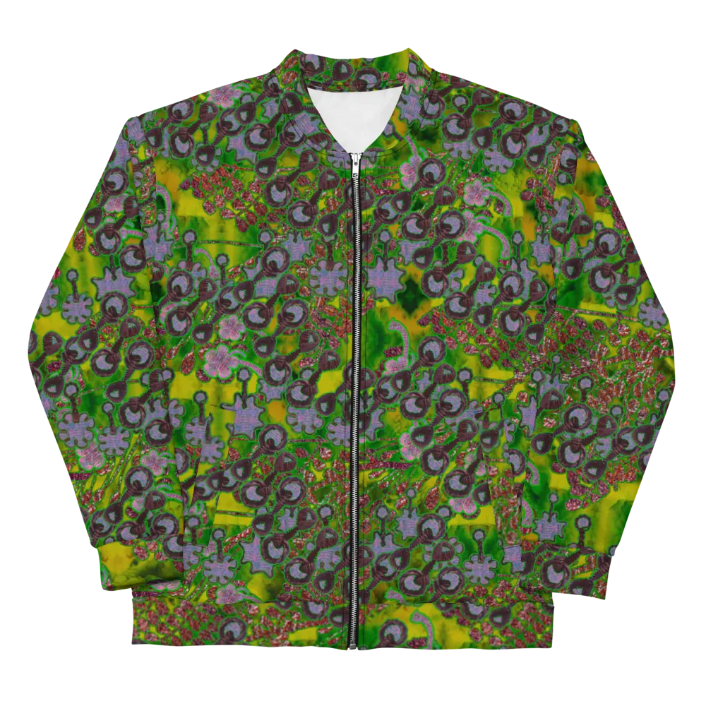 Bomber Jacket (Unisex)(WindSong Flower) RJSTH@Fabric#5 RJSTHW2022 RJS