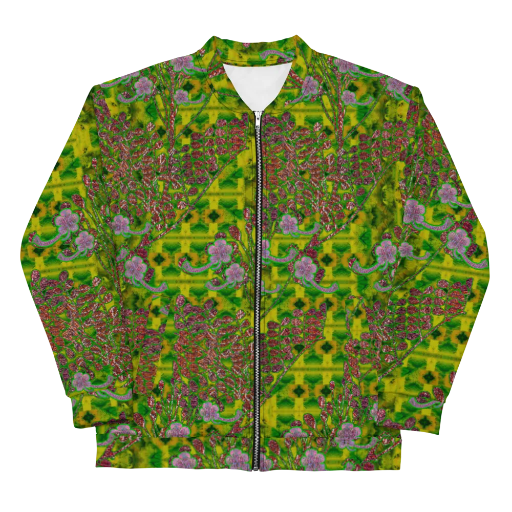 Bomber Jacket (Unisex)(WindSong Flower) RJSTH@Fabric#5 RJSTHW2022 RJS