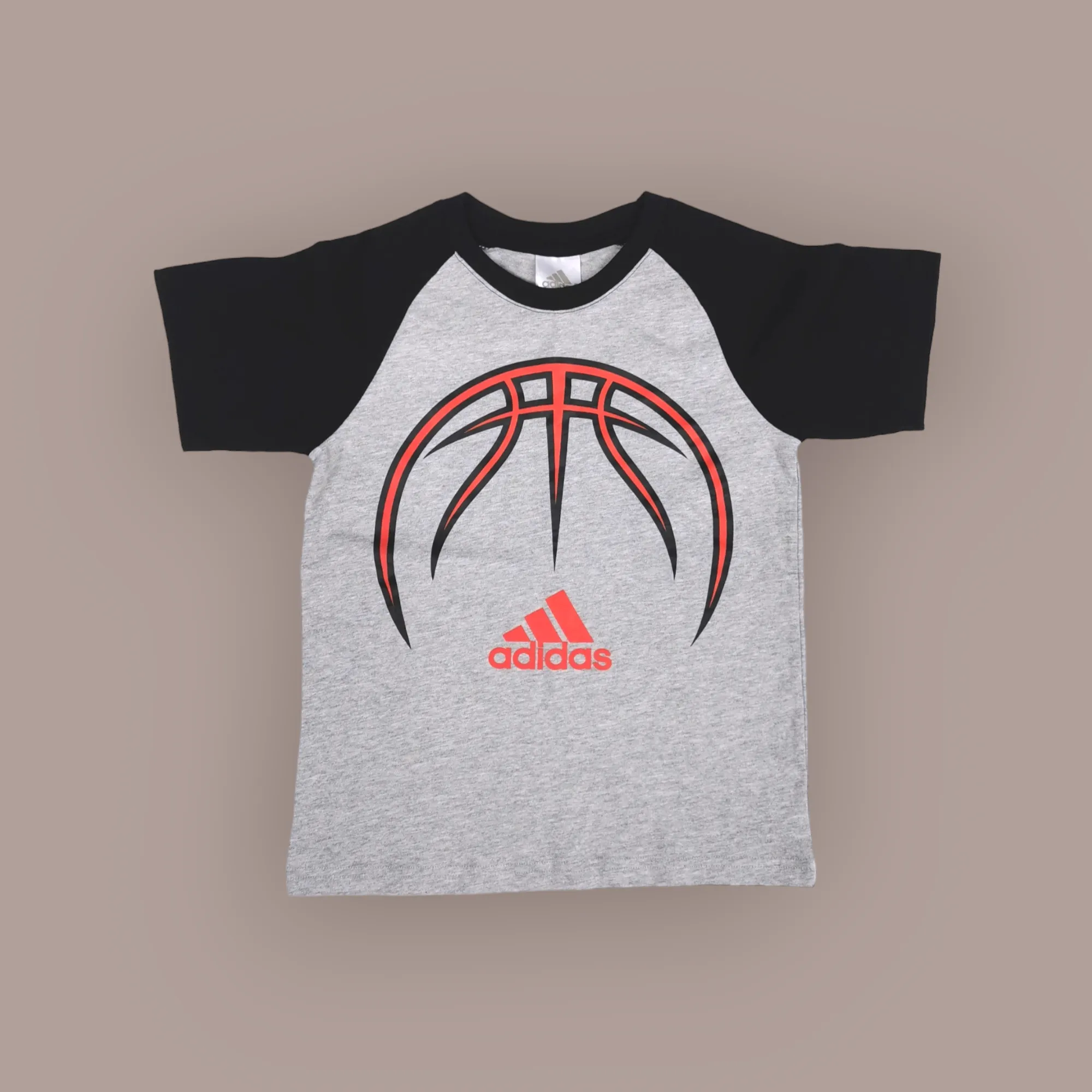 BOY SIZE 6 YEARS - ADIDAS, Graphic Cotton T-Shirt EUC B49