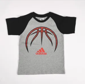 BOY SIZE 6 YEARS - ADIDAS, Graphic Cotton T-Shirt EUC B49