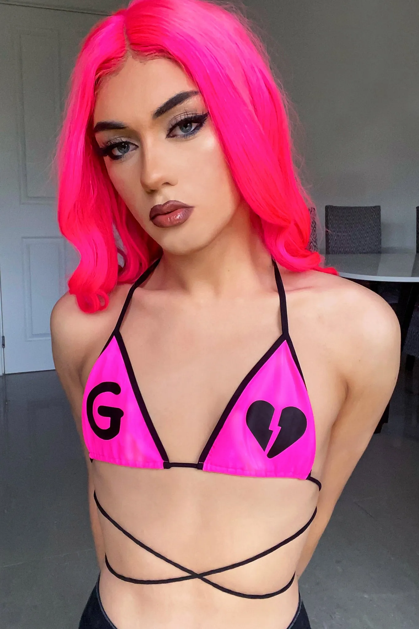 Break Hearts Wrap Around Bikini Top