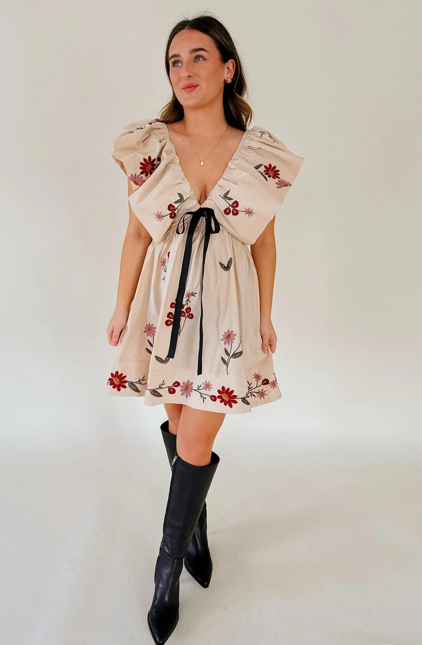 BRITNIE FLORAL MINI DRESS