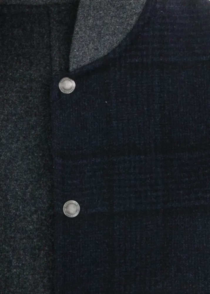 Brunello Cucinelli Navy Blue Reversible Bomber Jacket