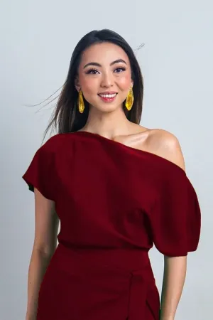 Burgundy Micah Top