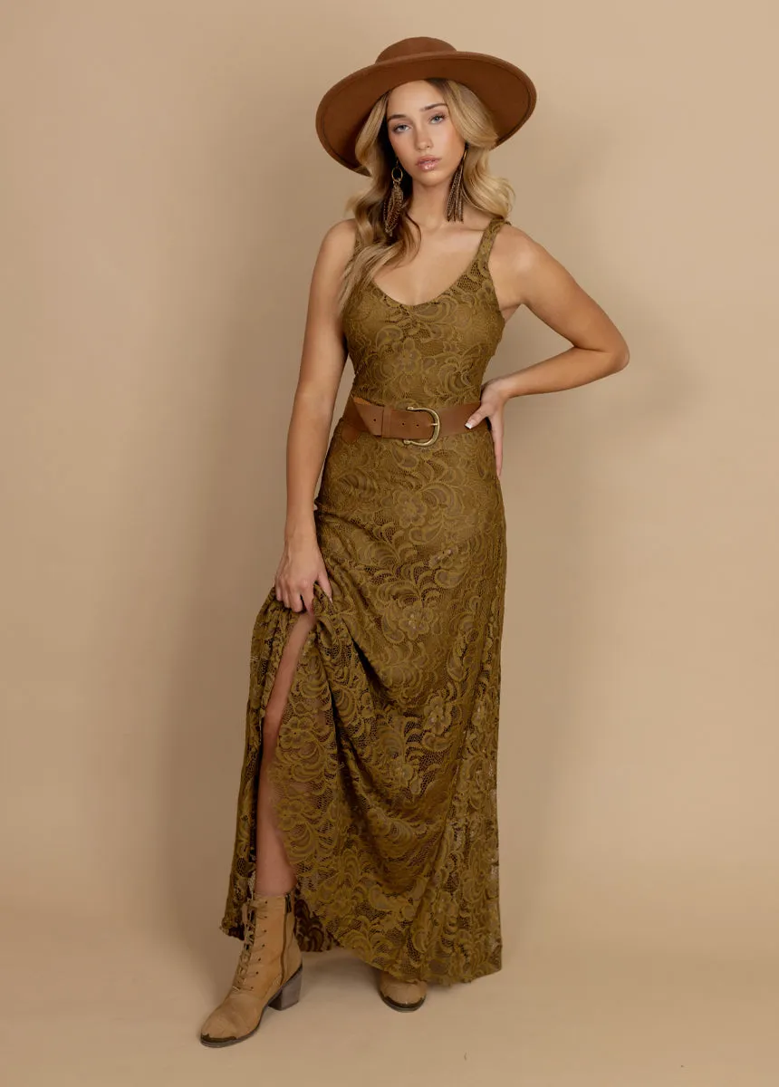 Carmel Slip Dress in Bistre