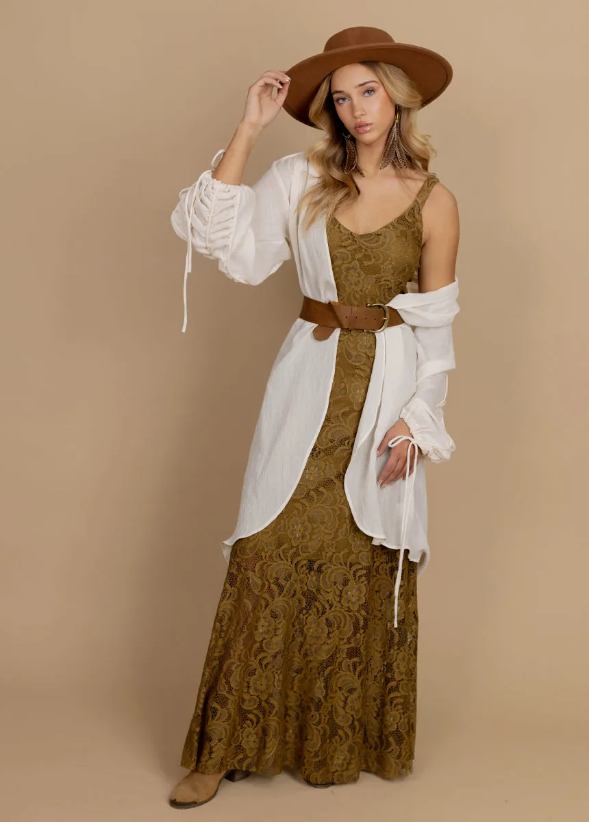 Carmel Slip Dress in Bistre