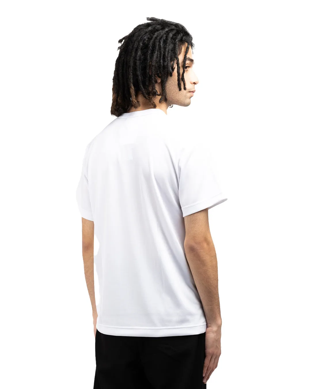 CDG Homme Plus PHT018-051 Graphic Print Shoe Tee White