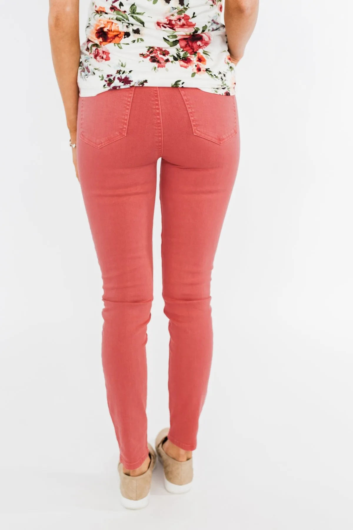 Celebrity Pink Skinny Jeans- Coral