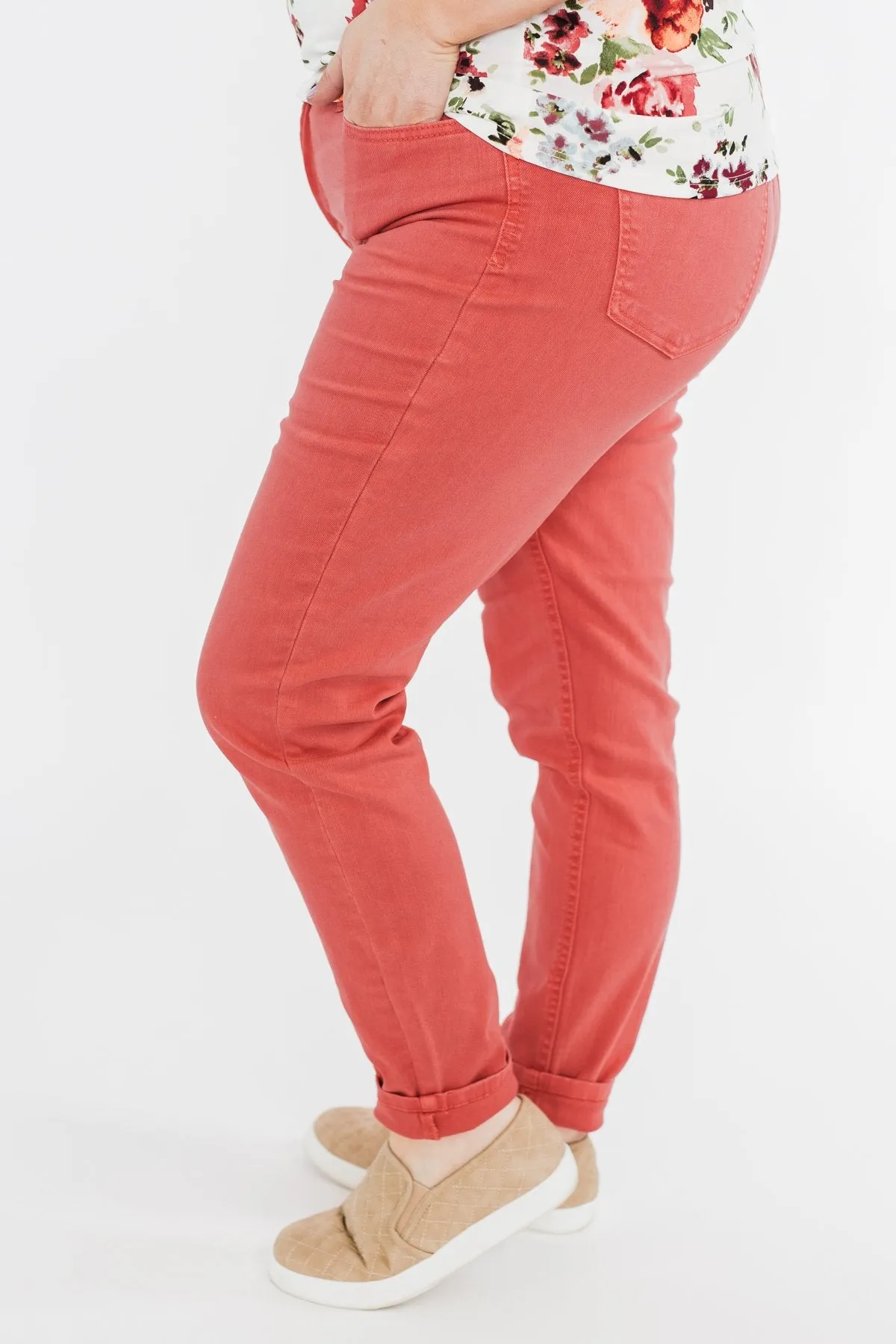 Celebrity Pink Skinny Jeans- Coral