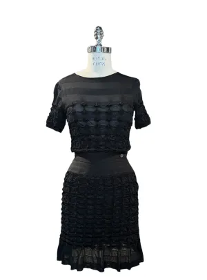 Chanel Stretch Mini Dress - Textured Ruffle