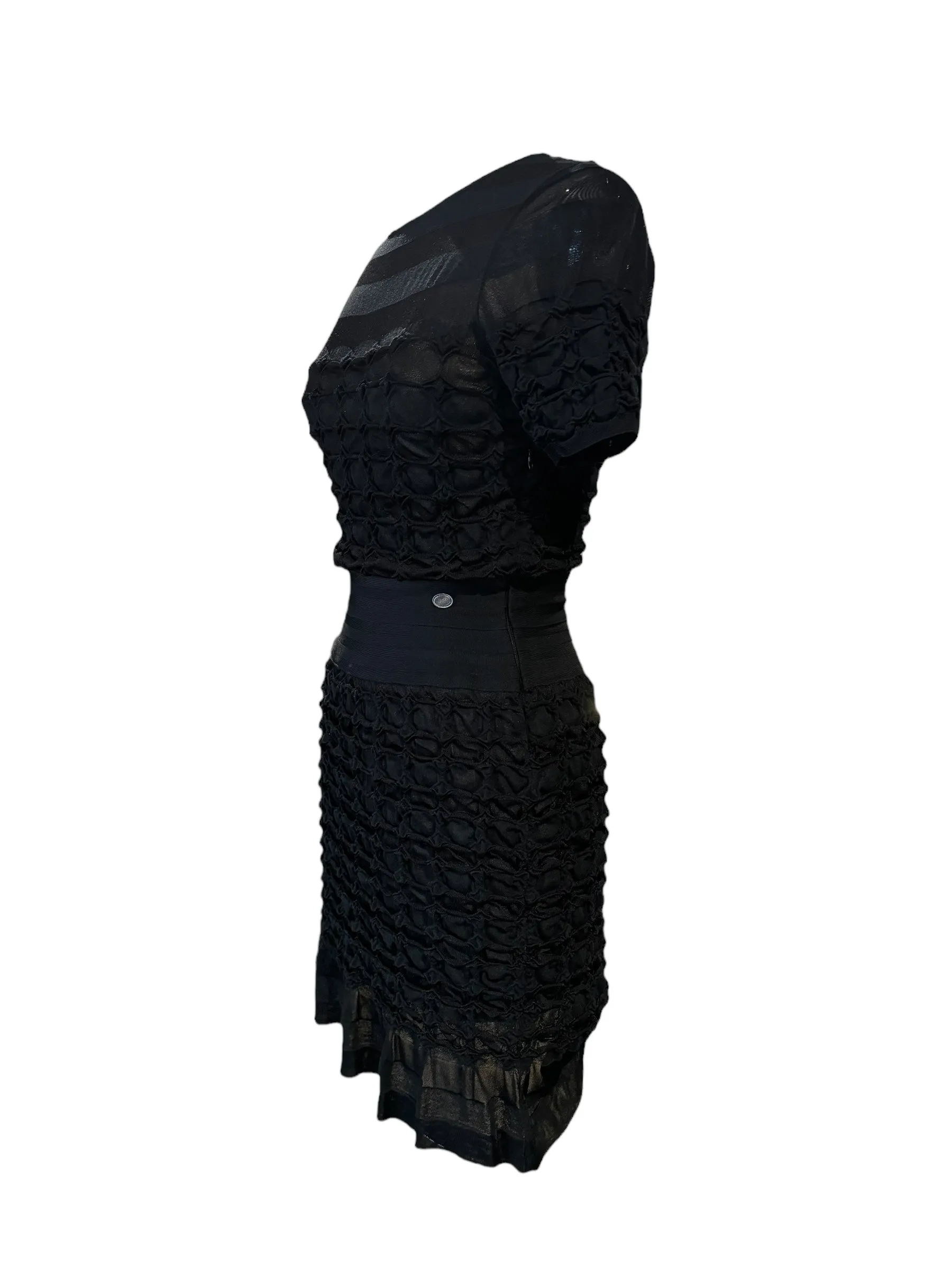 Chanel Stretch Mini Dress - Textured Ruffle