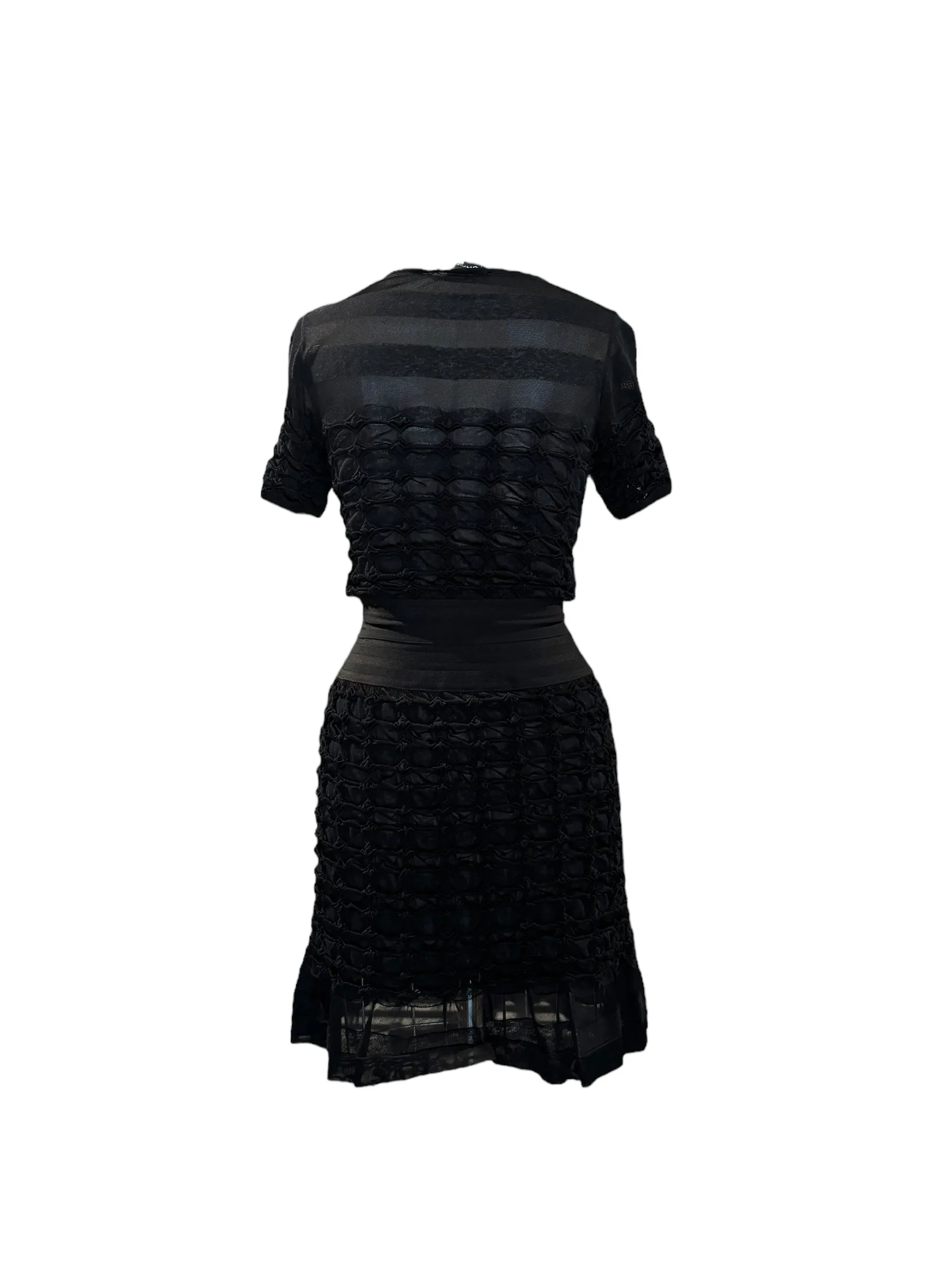 Chanel Stretch Mini Dress - Textured Ruffle