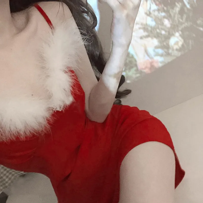 christmas slip dress  KF83060