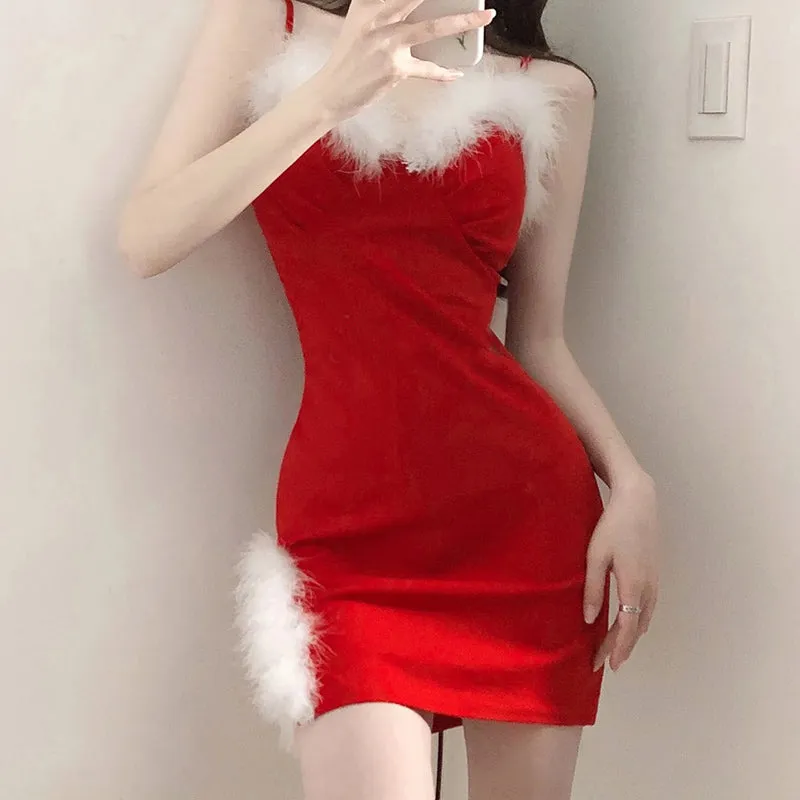 christmas slip dress  KF83060