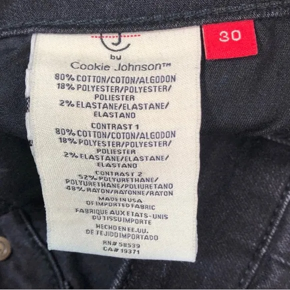CJ by Cookie Johnson Peace Skinny Jeans 30