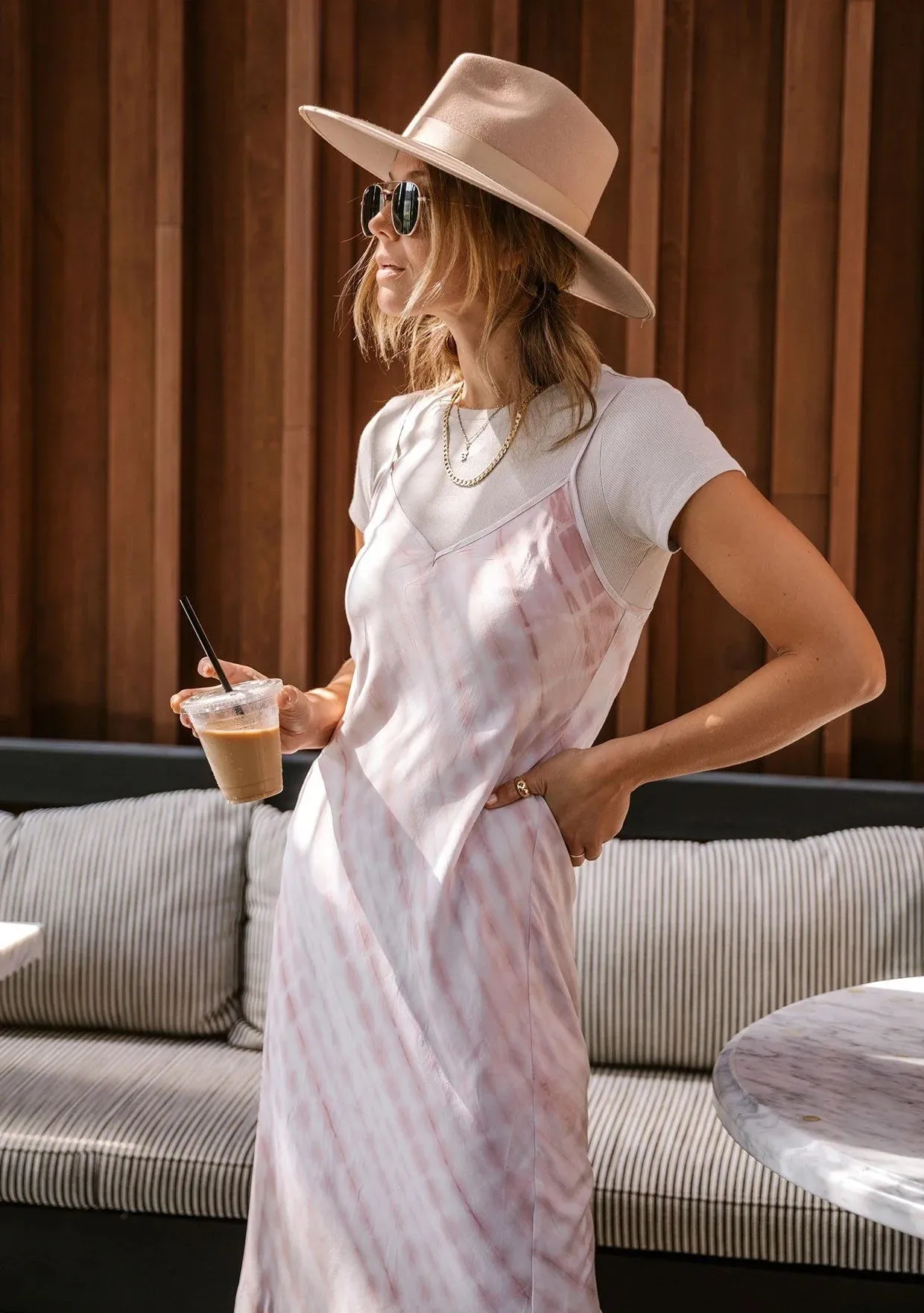 Cloud Burst Tie Dye Slip Dress