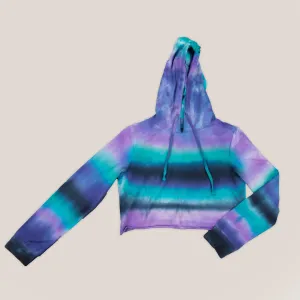 Colorado Dusk Tie Dye Hoodie Crop Top