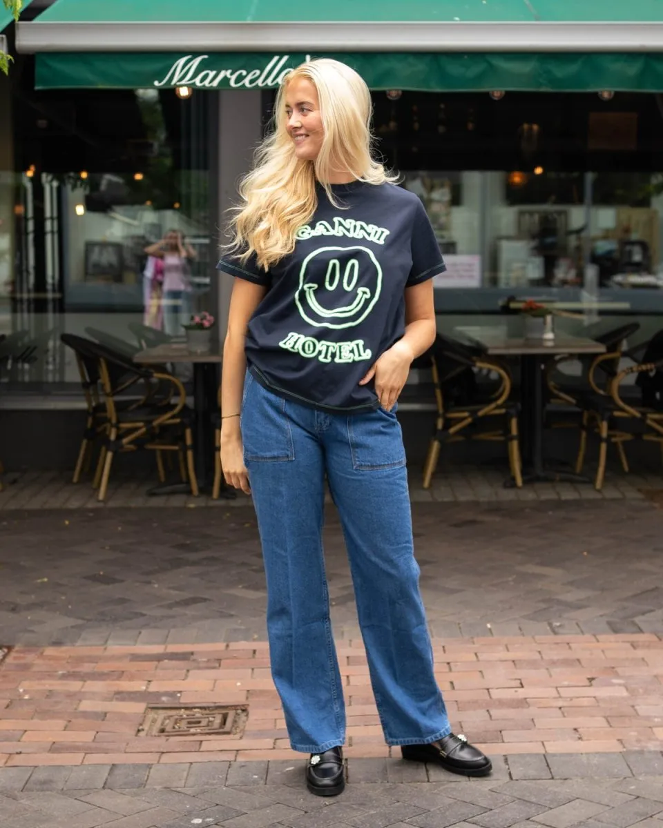 Cotton Jersey Hotel Dark - Sky Captain