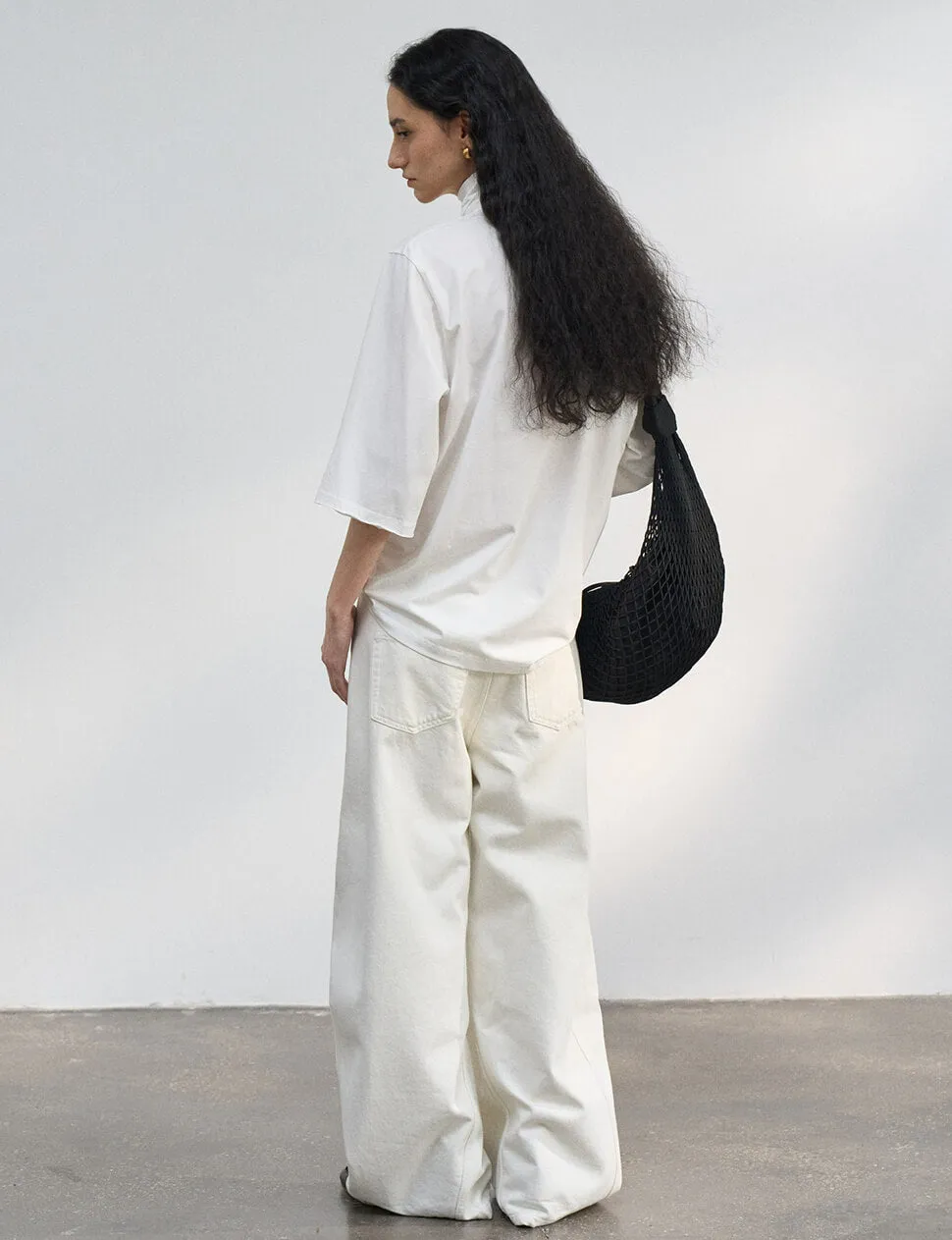 Cotton Neck-Tie Tee