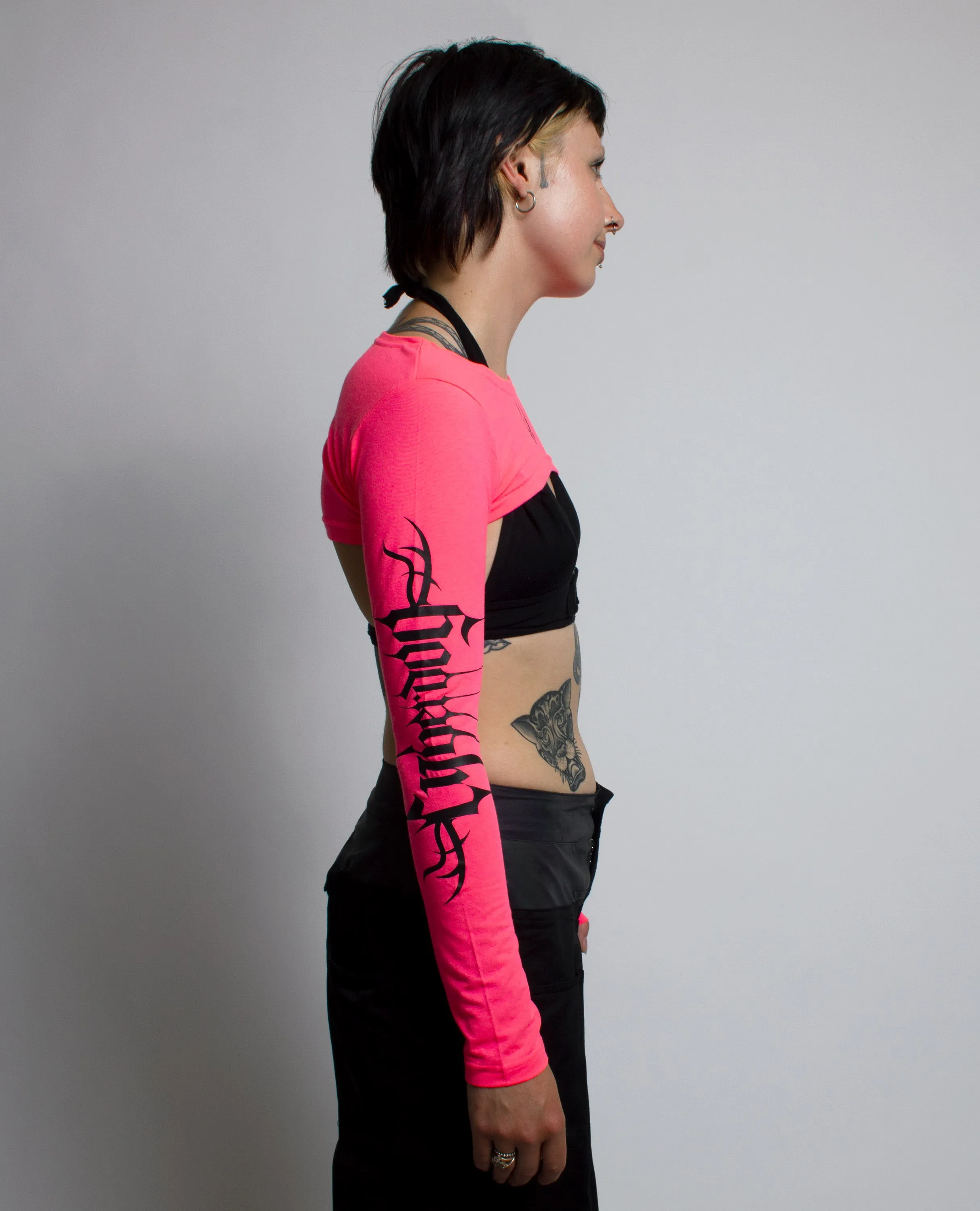 CROP LONG SLEEVE TOP CYBERLUX