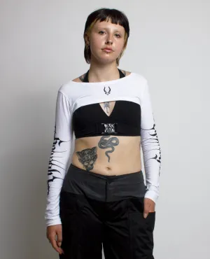 CROP LONG SLEEVE TOP CYBERLUX