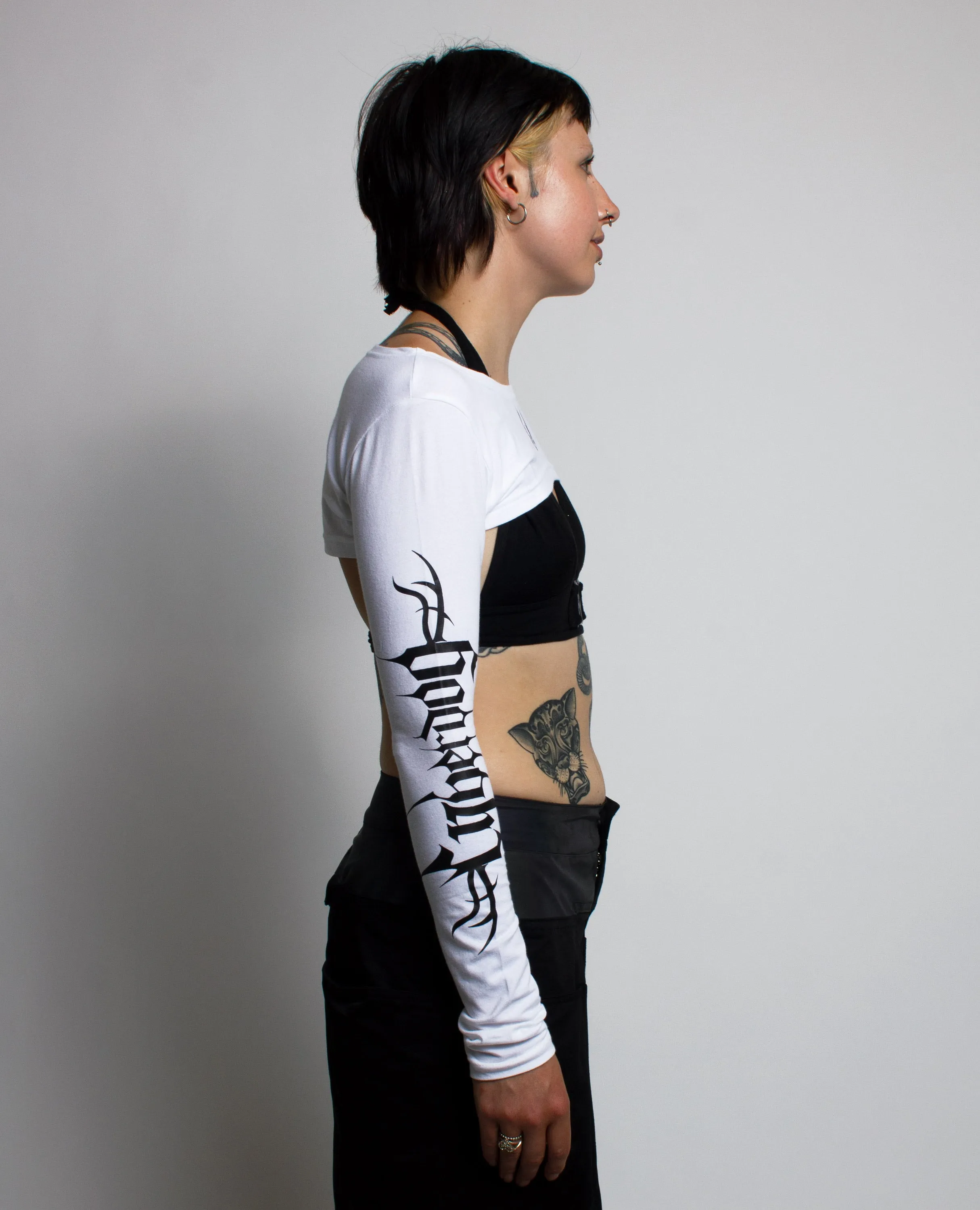 CROP LONG SLEEVE TOP CYBERLUX