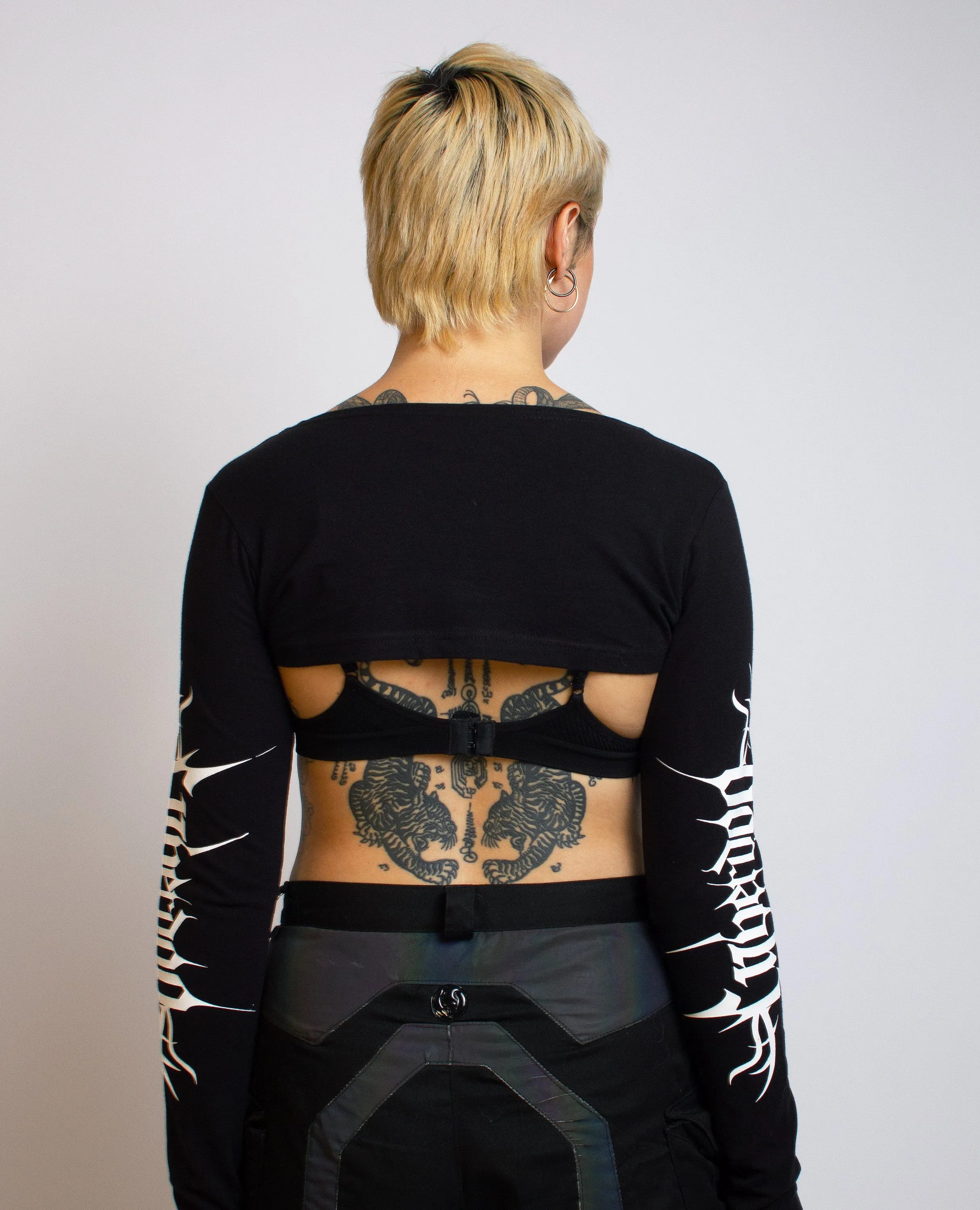 CROP LONG SLEEVE TOP CYBERLUX