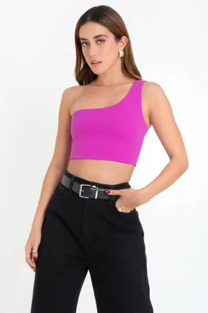 Crop top asimétrico un hombro