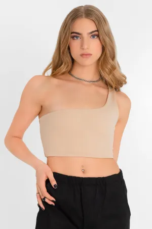 Crop top asimétrico un hombro