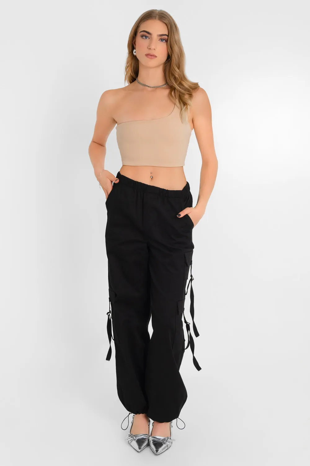 Crop top asimétrico un hombro