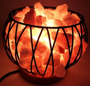 Crystal Energy Caged Himalayan Salt Lamp