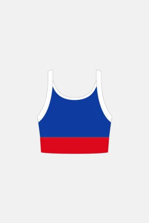 Dark Royal Macpherson Crop Top