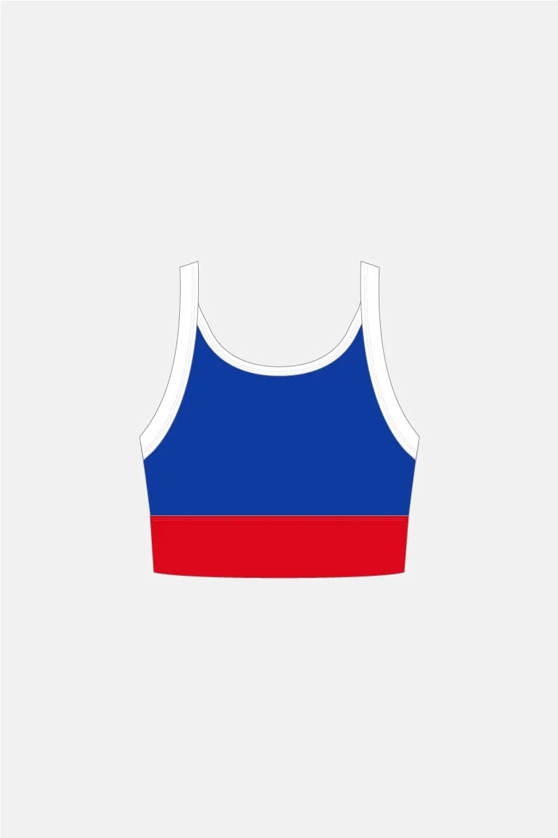 Dark Royal Macpherson Crop Top