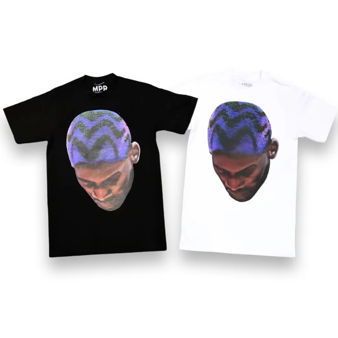 Dennis Rodman Blue Hair White Oversized T-shirt