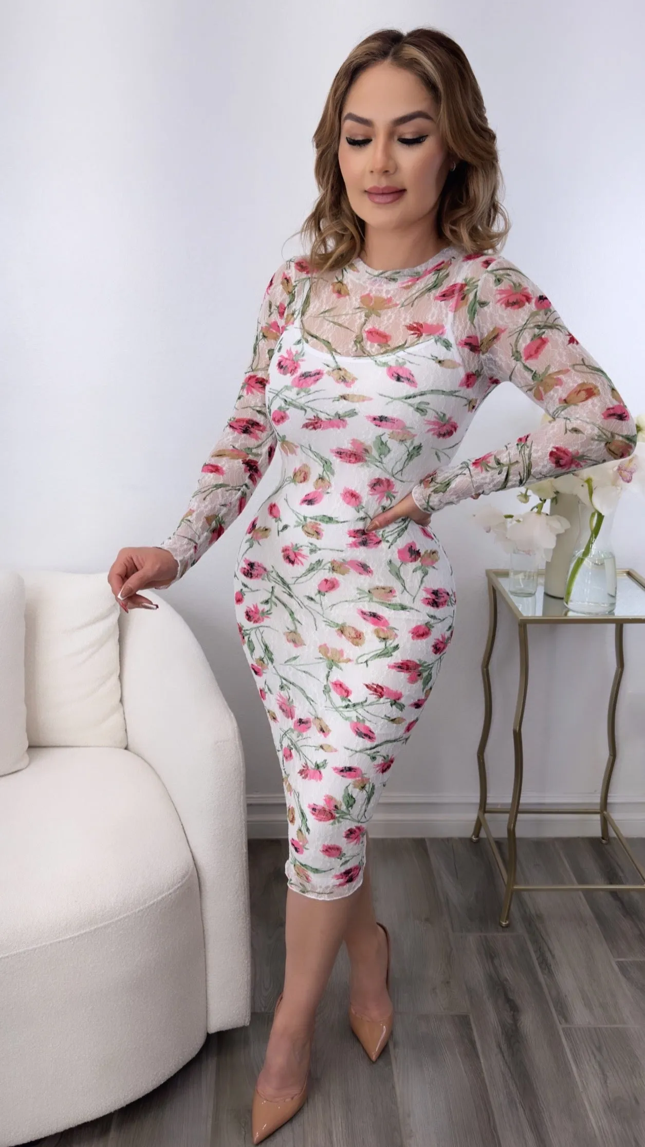 DESTINY PINK DRESS