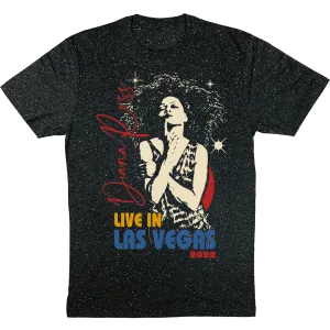 Diana Ross "Sparkles" LAS VEGAS Event T-Shirt in Black Confetti