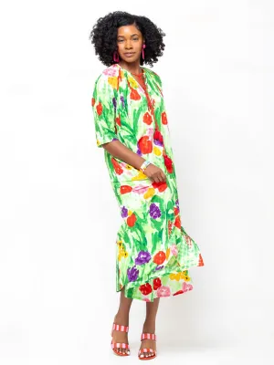 Djellaba Dress - Flower Bed