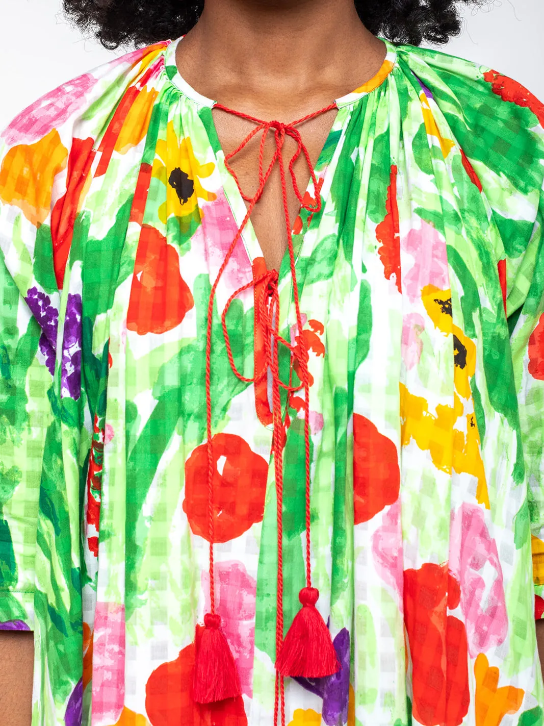 Djellaba Dress - Flower Bed
