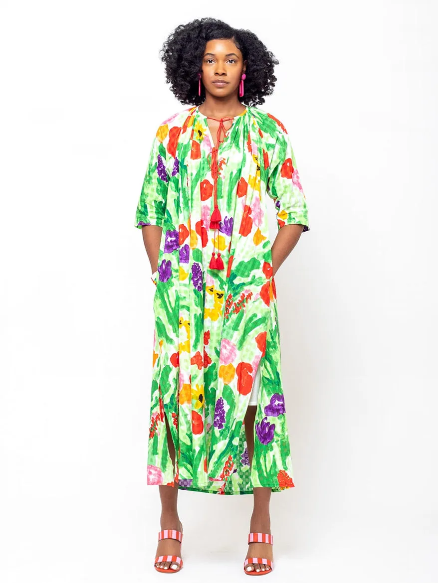 Djellaba Dress - Flower Bed