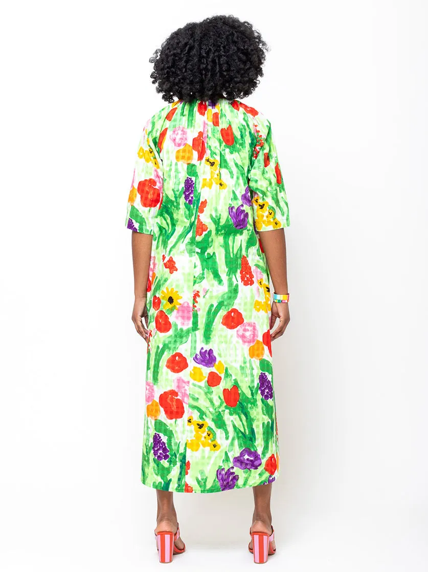 Djellaba Dress - Flower Bed