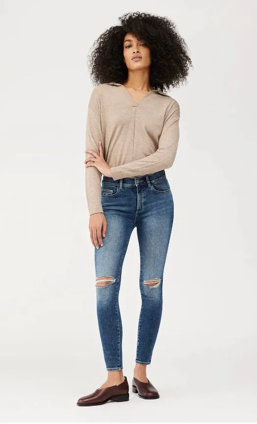 DL1961 - Florence Skinny Instasculpt Ankle Mid Distressed