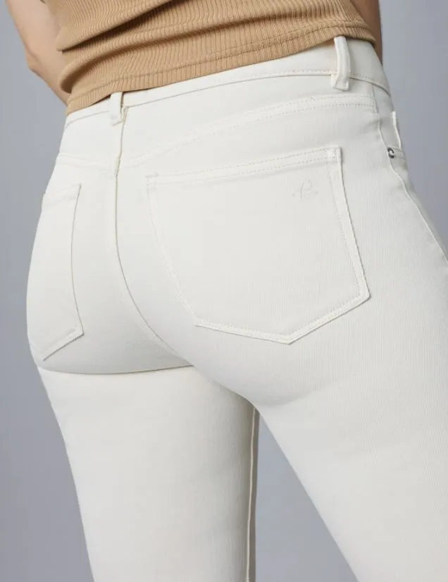 DL1961 Florence Skinny - Mid Rise Instasculpt Crop Vanilla