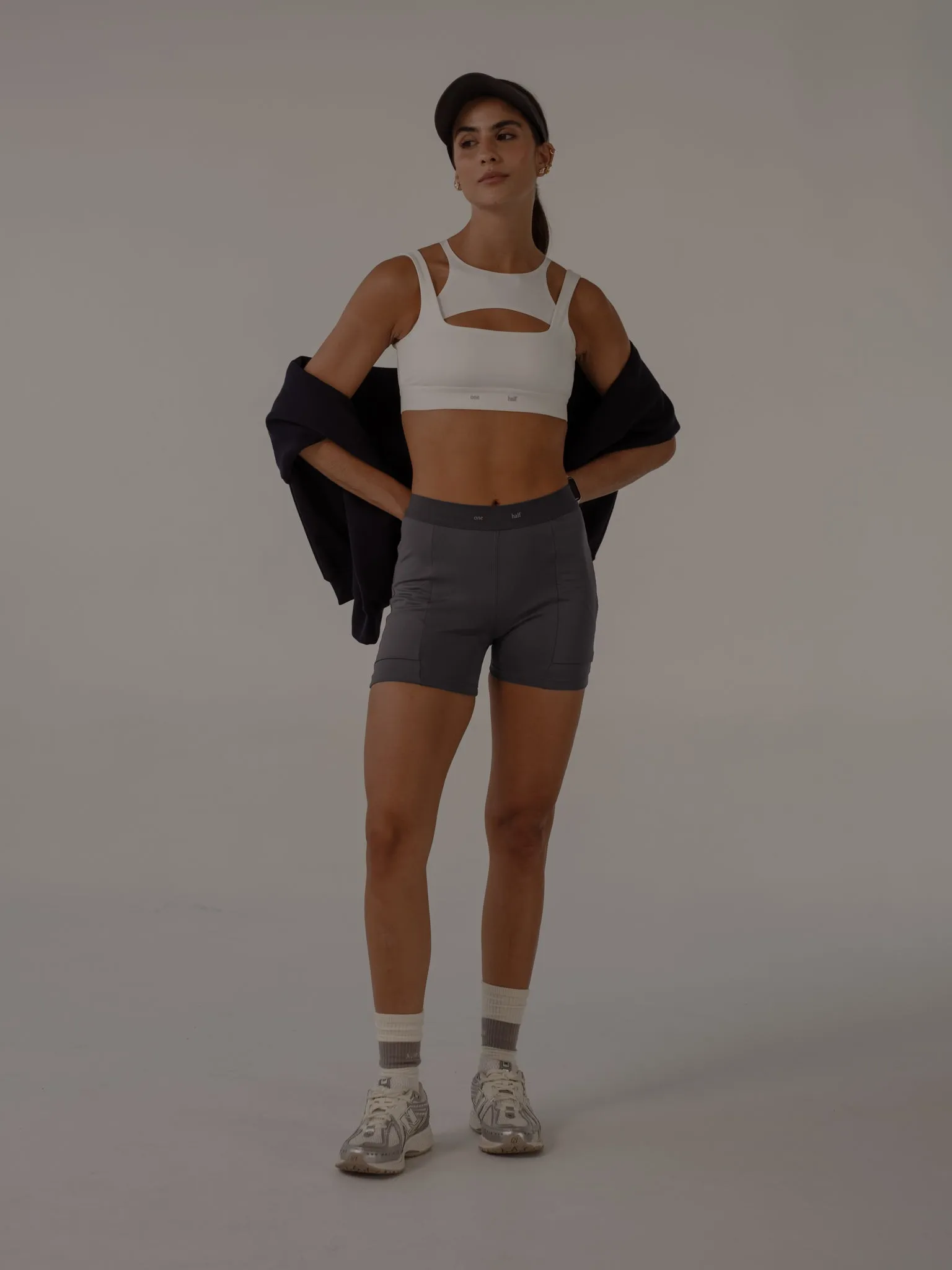 DOUBLE CROSS TOP  - SOFT WHITE