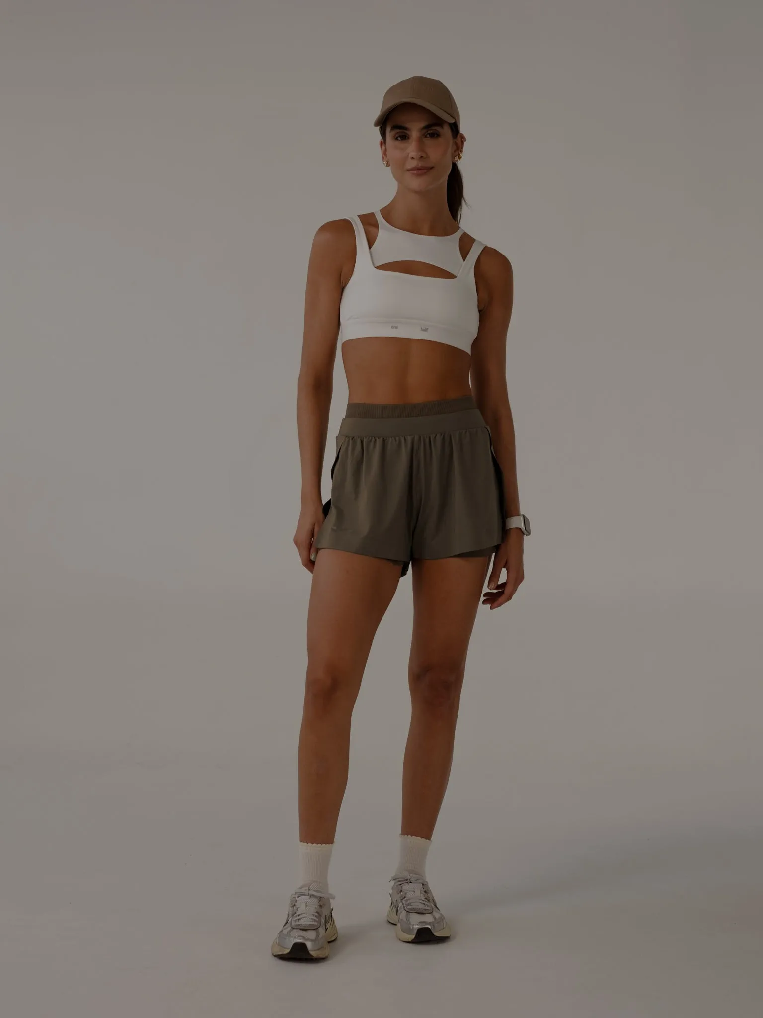 DOUBLE CROSS TOP  - SOFT WHITE