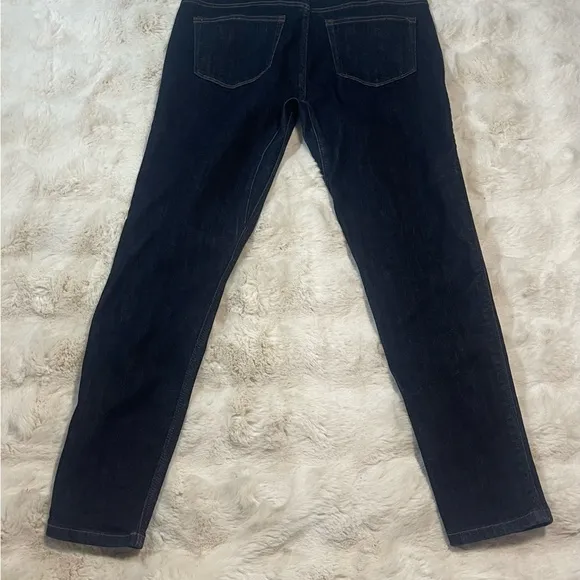 DUER Women’s Girlfriend Mid Rise Skinny Ankle Dark Denim Jeans Sz 31